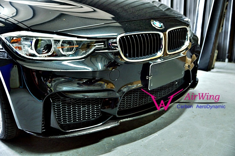 BMW F32 M TECH K style carbon front lip spoiler 1